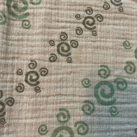 Aden & Anais Cotton Baby Blanket Swaddle Cozy Green Gray Nursery - Picture 2 of 4